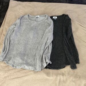 Old Navy Gray and Black Women's Sweater Set